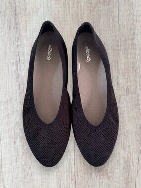 Allbirds Tree Breezers Ballet Point Flats Slip On Knit Black Comfortable 9